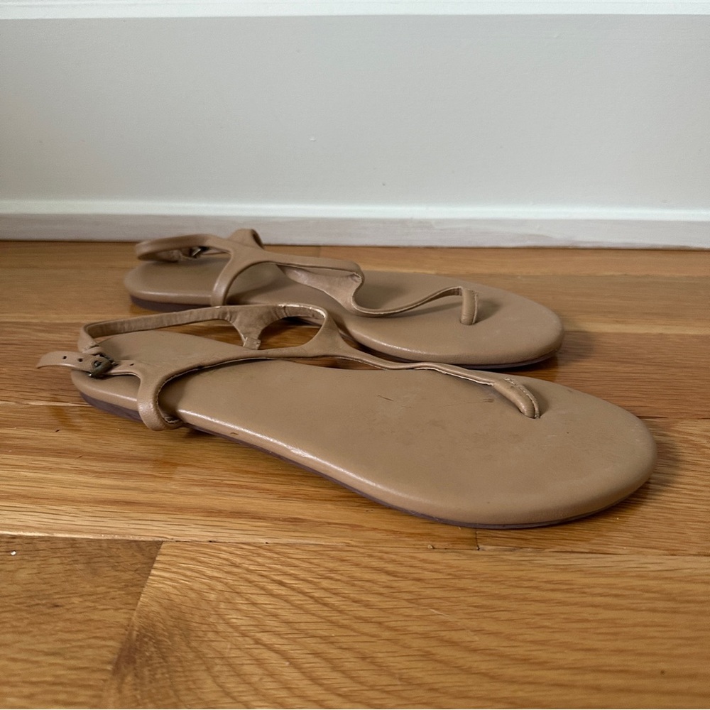 Splendid Tan T-Strap Sandals
